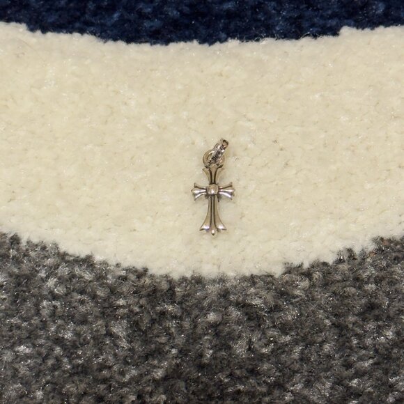 Chrome Hearts Tiny Cross With Blue Stones pendant - Picture 2 of 2